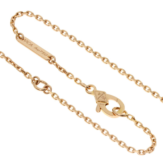 Van Cleef & Arpels Necklace 18K Pink Gold gold Vintage Alhambra Black Shell