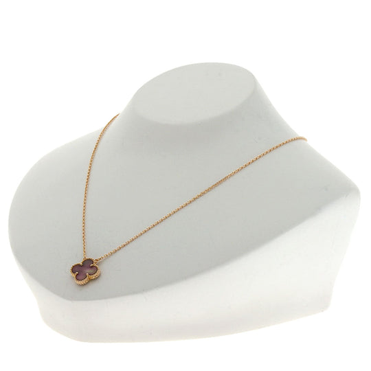 Van Cleef & Arpels Necklace 18K Pink Gold gold Vintage Alhambra Black Shell
