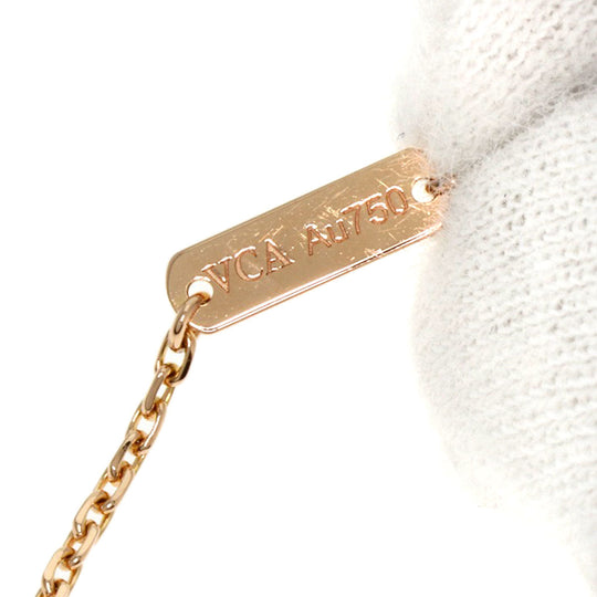 Van Cleef & Arpels Necklace 18K Pink Gold gold Vintage Alhambra Black Shell