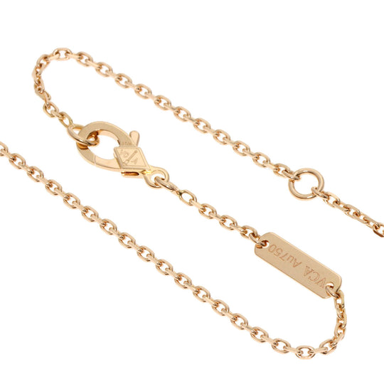 Van Cleef & Arpels Necklace 18K Pink Gold gold Vintage Alhambra Black Shell