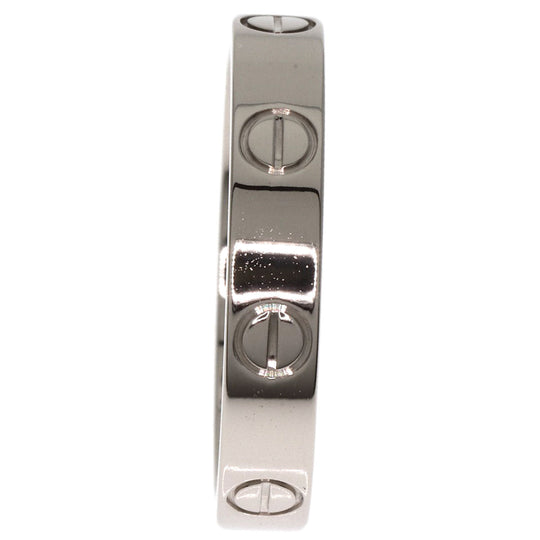 CARTIER Ring K18WG Silver Mini love ring #54 Women Used Authentic