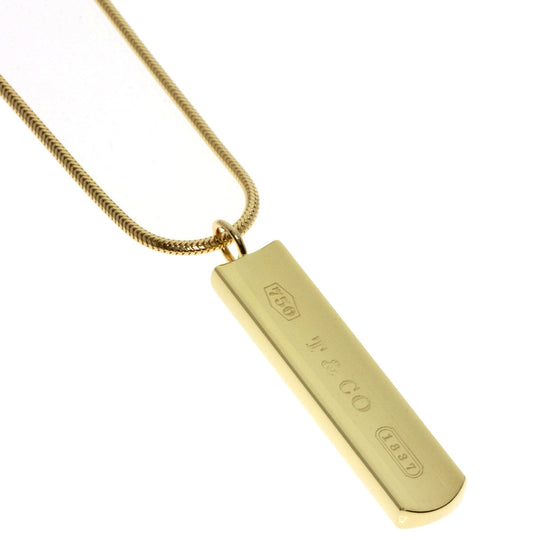 TIFFANY&Co. Necklace 18K Yellow Gold gold 1837 bar