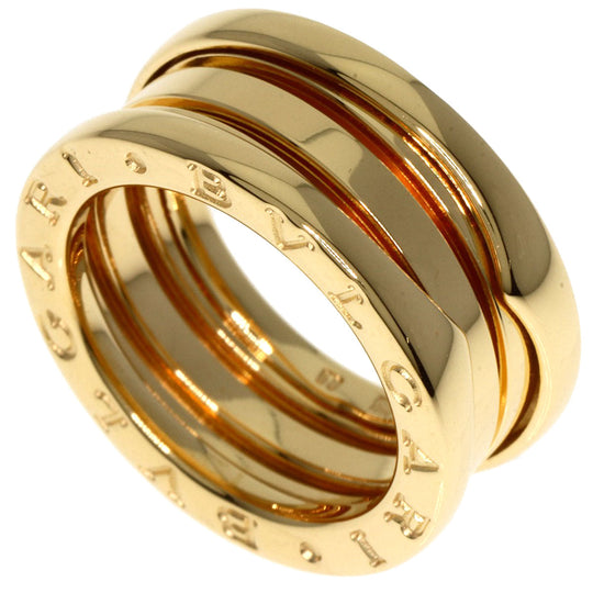 BVLGARI Ring 18K Yellow Gold gold B-zero1 B zero one 3 band #50 Women Used Authentic