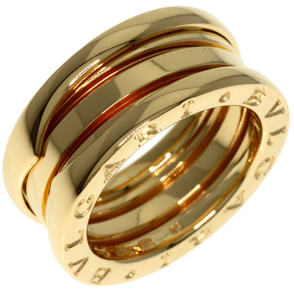 BVLGARI Ring 18K Yellow Gold gold B-zero1 B zero one 3 band #50 Women Used Authentic