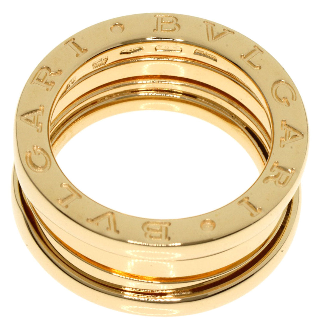 BVLGARI Ring 18K Yellow Gold gold B-zero1 B zero one 3 band #50 Women Used Authentic