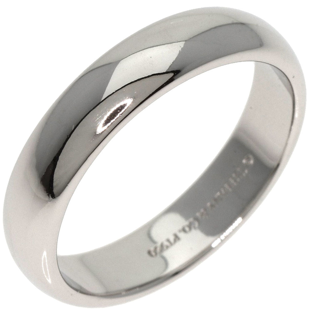 TIFFANY&Co. Ring PT950 Silver Wide Band Women Used Authentic