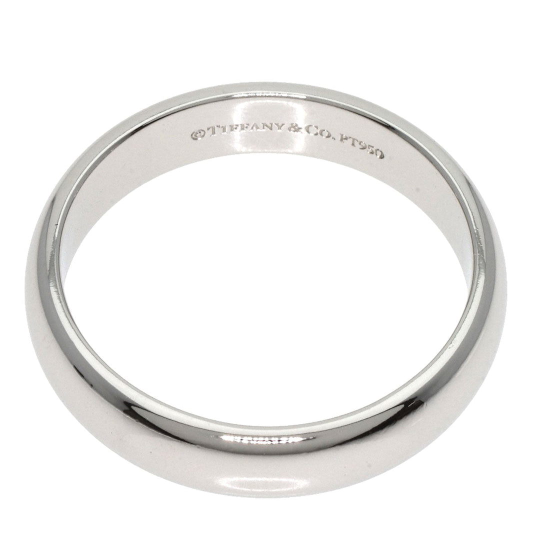 TIFFANY&Co. Ring PT950 Silver Wide Band Women Used Authentic