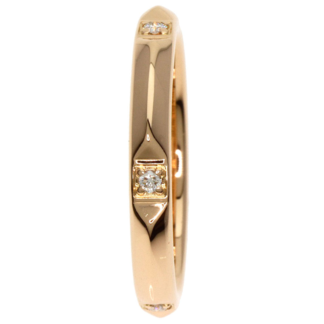 TIFFANY&Co. Ring 18K Pink Gold gold True Band Diamond Women Used Authentic