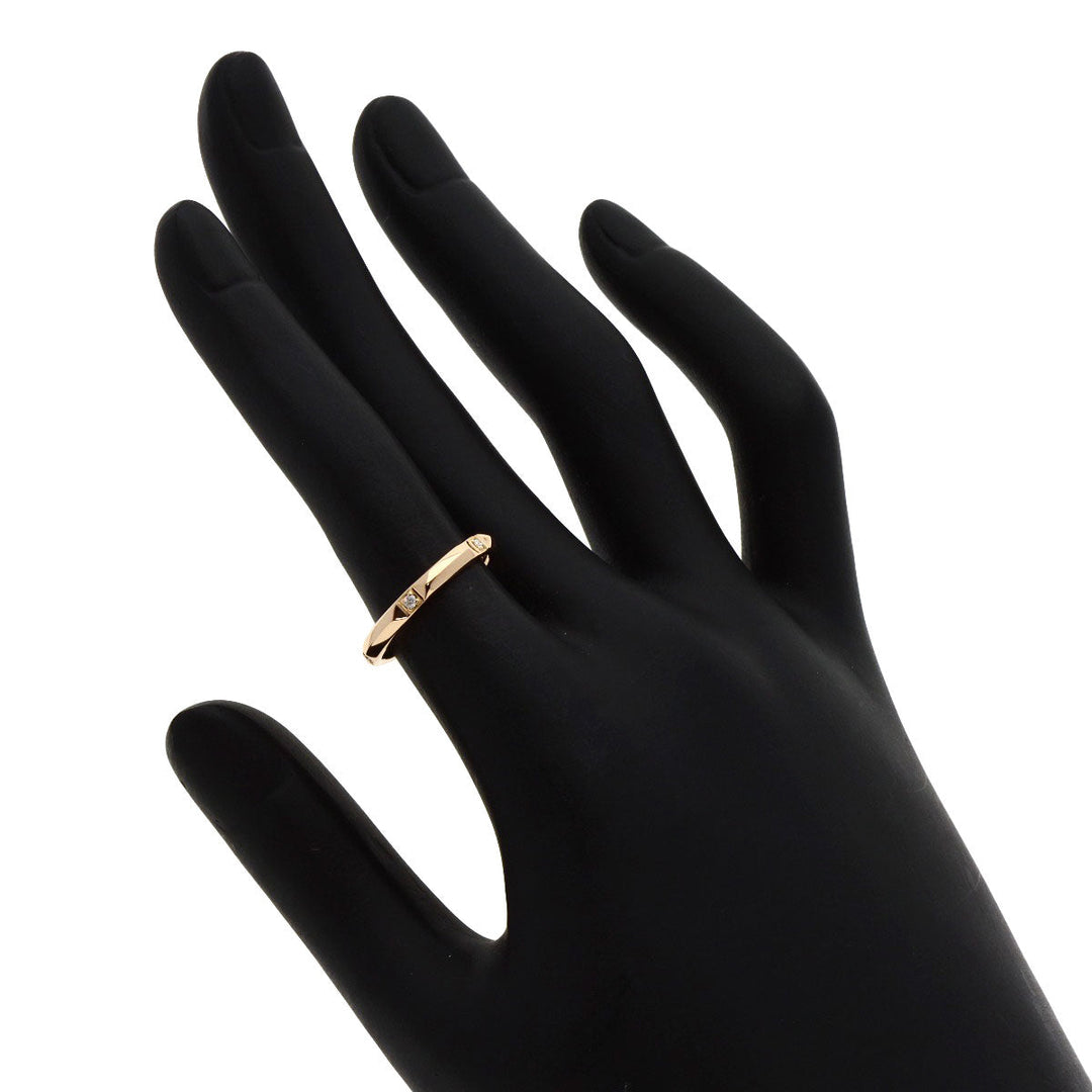 TIFFANY&Co. Ring 18K Pink Gold gold True Band Diamond Women Used Authentic
