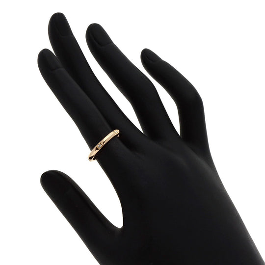 TIFFANY&Co. Ring 18K Pink Gold gold True Band Diamond Women Used Authentic