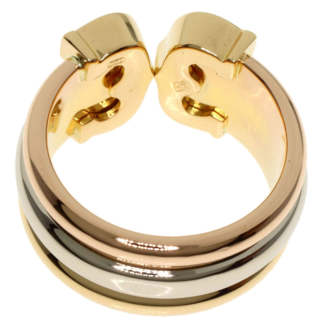 CARTIER Ring 18K Yellow Gold gold 2C Ring LM #48
