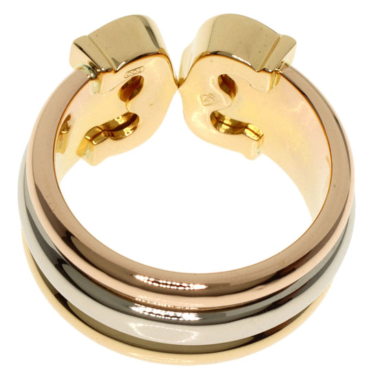 CARTIER Ring 18K Yellow Gold gold 2C Ring LM #48