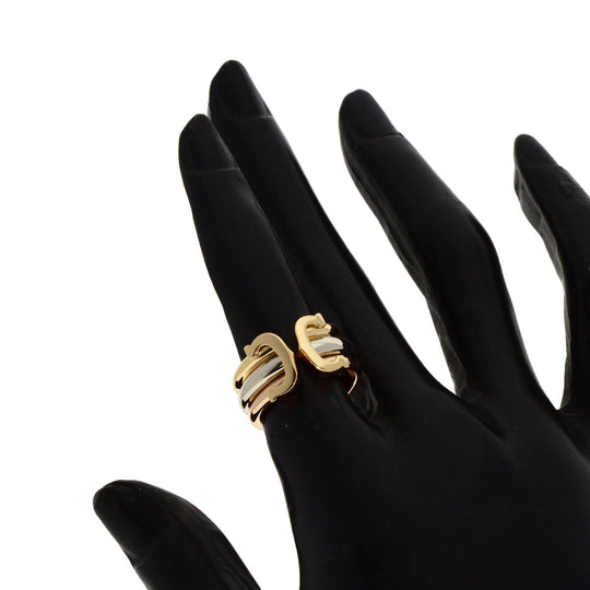 CARTIER Ring 18K Yellow Gold gold 2C Ring LM #48