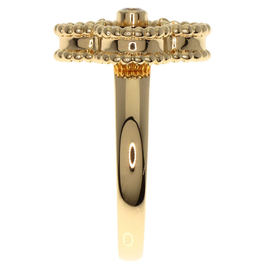 Van Cleef & Arpels Ring 18K Yellow Gold gold Vintage Alhambra Tiger's Eye #51