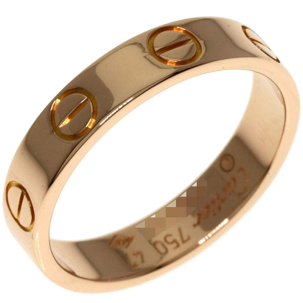 CARTIER Ring 18K Pink Gold gold Mini love ring #47