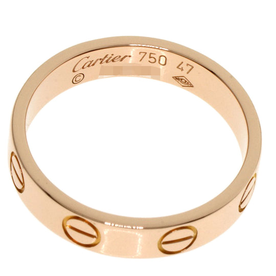 CARTIER Ring 18K Pink Gold gold Mini love ring #47