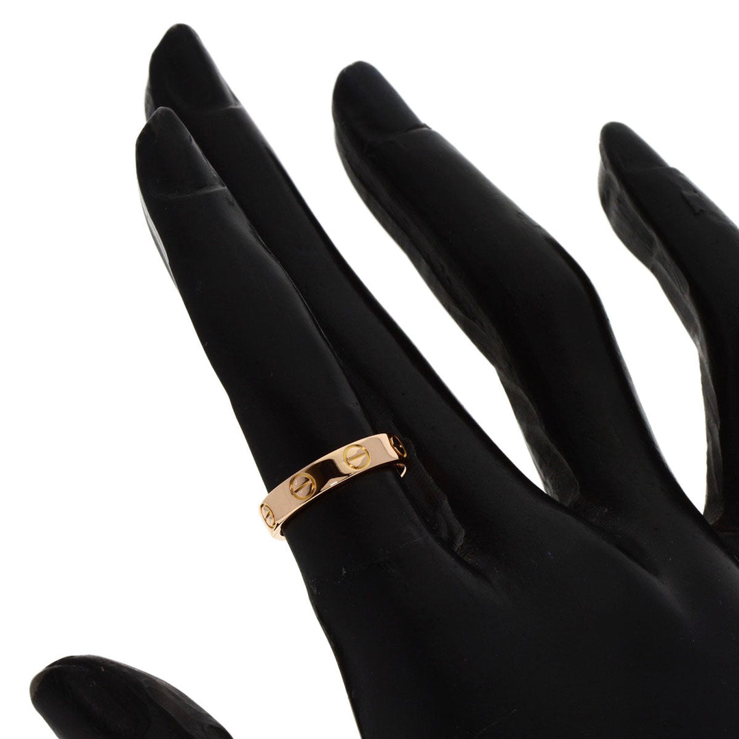 CARTIER Ring 18K Pink Gold gold Mini love ring #47