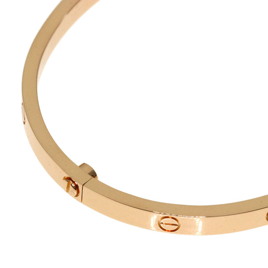 CARTIER bracelet 18K Pink Gold gold Love Bracelet Small Model with Driver #16 Women Used Authentic
