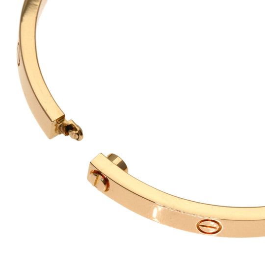 CARTIER bracelet 18K Pink Gold gold Love Bracelet Small Model with Driver #16 Women Used Authentic