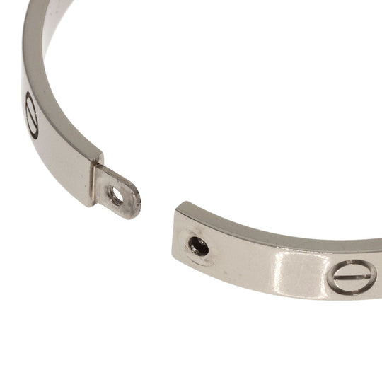 CARTIER bracelet K18WG Silver Love Bracelet with Driver #17 Women Used Authentic
