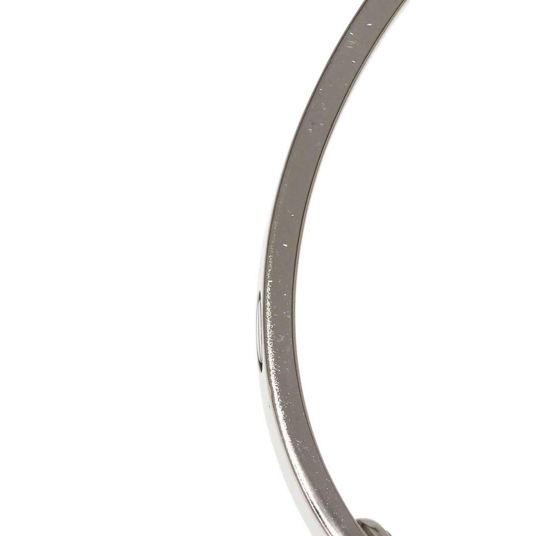 CARTIER bracelet K18WG Silver Love Bracelet with Driver #17 Women Used Authentic