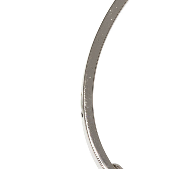 CARTIER bracelet K18WG Silver Love Bracelet with Driver #17 Women Used Authentic