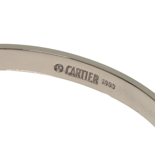 CARTIER bracelet K18WG Silver Love Bracelet with Driver #17 Women Used Authentic