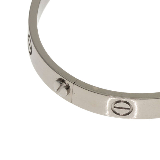 CARTIER bracelet K18WG Silver Love Bracelet with Driver #17 Women Used Authentic
