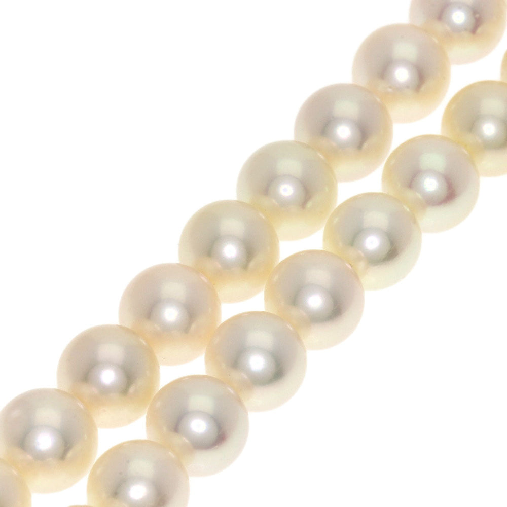 MIKIMOTO Necklace K14WG white Long Pearl Women Used Authentic
