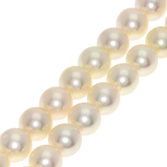 MIKIMOTO Necklace K14WG white Long Pearl Women Used Authentic