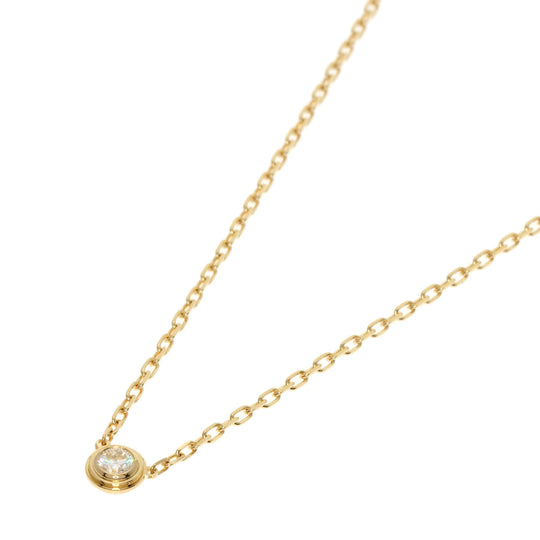 CARTIER Necklace 18K Yellow Gold gold Amour SM Diamond Women Used Authentic