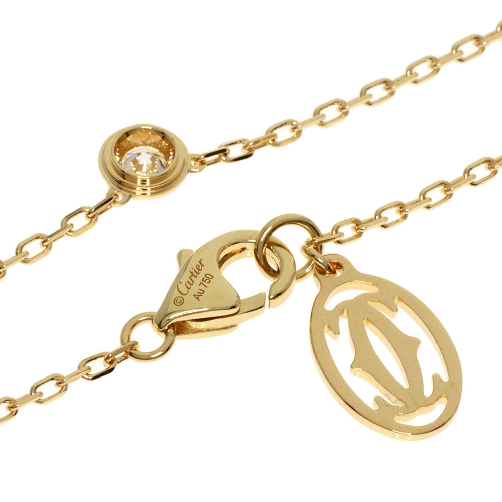 CARTIER Necklace 18K Yellow Gold gold Amour SM Diamond Women Used Authentic