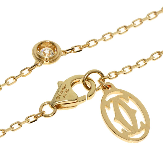 CARTIER Necklace 18K Yellow Gold gold Amour SM Diamond Women Used Authentic