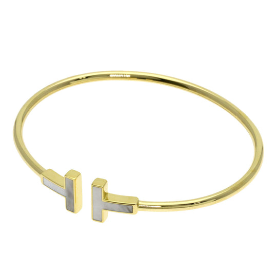 TIFFANY&Co. bracelet 18K Yellow Gold gold TIFFANY&Co.T Wire Shell Women Used Authentic