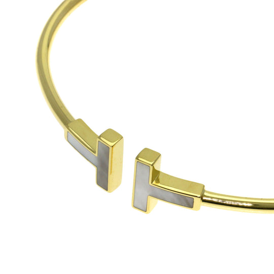 TIFFANY&Co. bracelet 18K Yellow Gold gold TIFFANY&Co.T Wire Shell Women Used Authentic