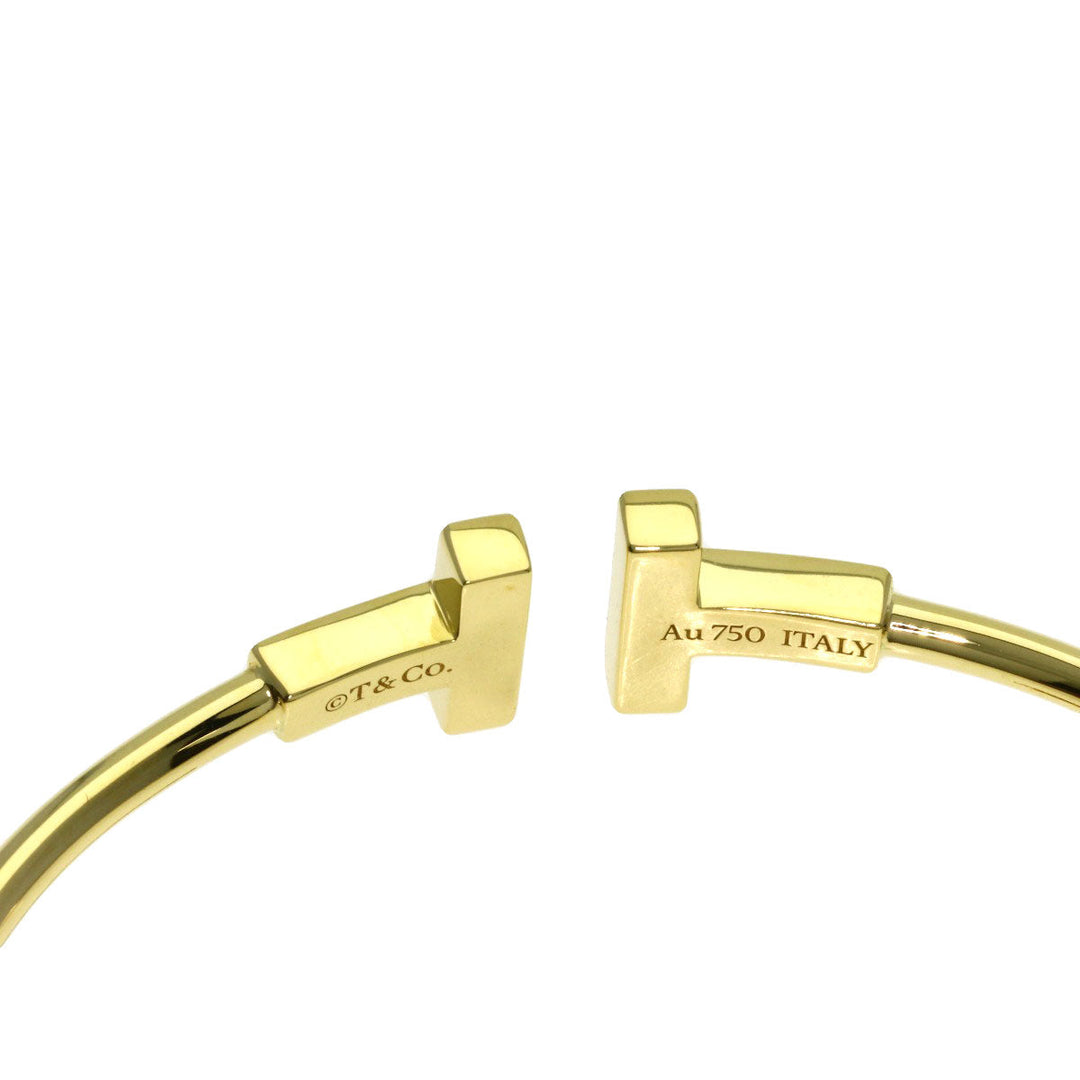 TIFFANY&Co. bracelet 18K Yellow Gold gold TIFFANY&Co.T Wire Shell Women Used Authentic