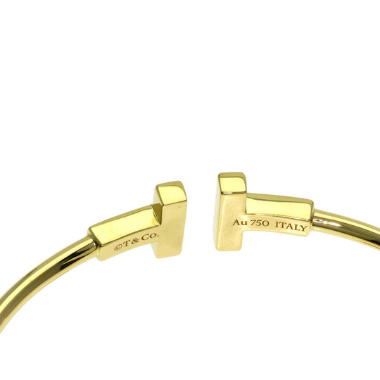 TIFFANY&Co. bracelet 18K Yellow Gold gold TIFFANY&Co.T Wire Shell Women Used Authentic