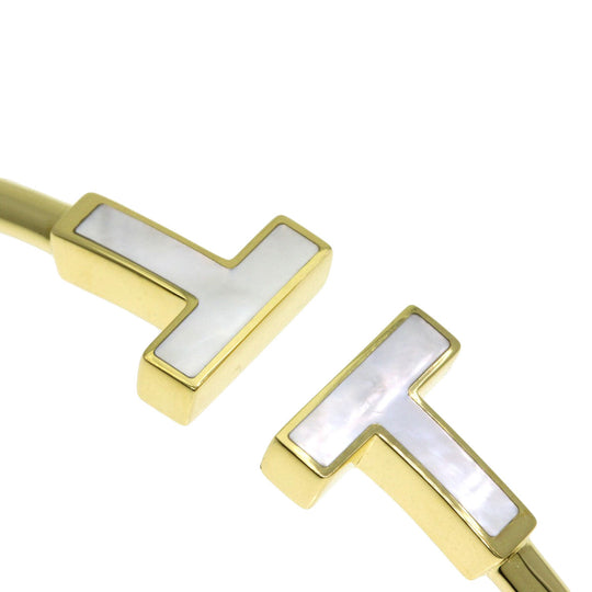 TIFFANY&Co. bracelet 18K Yellow Gold gold TIFFANY&Co.T Wire Shell Women Used Authentic