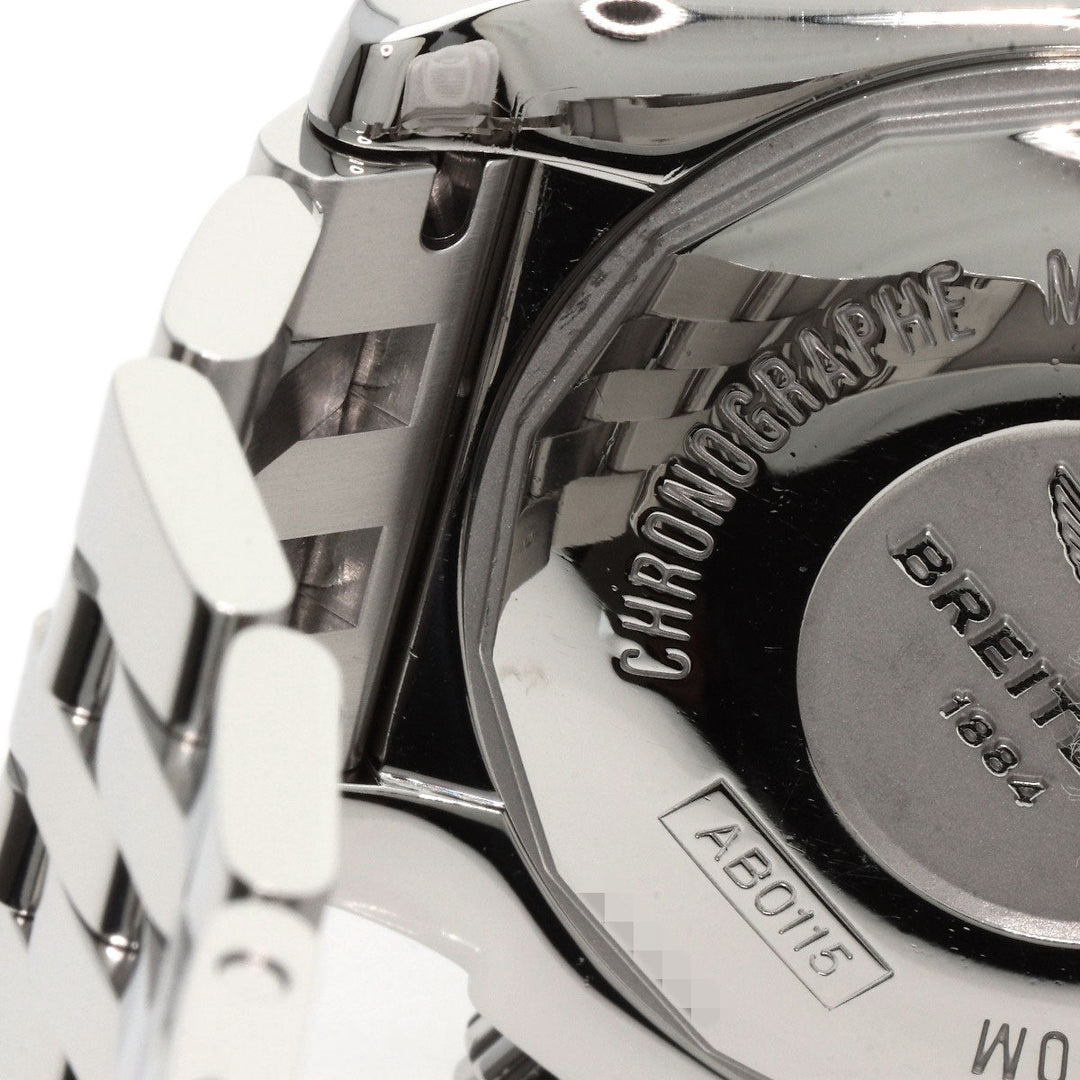 BREITLING Watches AB0115 Stainless Steel Silver Chrono mat 44 mens Used Authentic