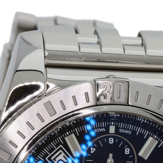 BREITLING Watches AB0115 Stainless Steel Silver Chrono mat 44 mens Used Authentic