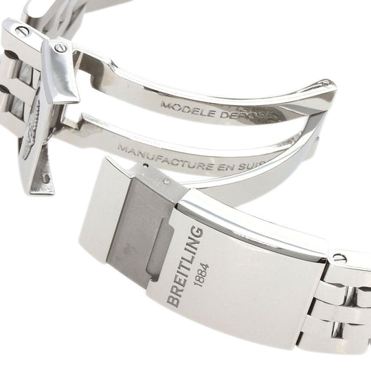 BREITLING Watches AB0115 Stainless Steel Silver Chrono mat 44 mens Used Authentic
