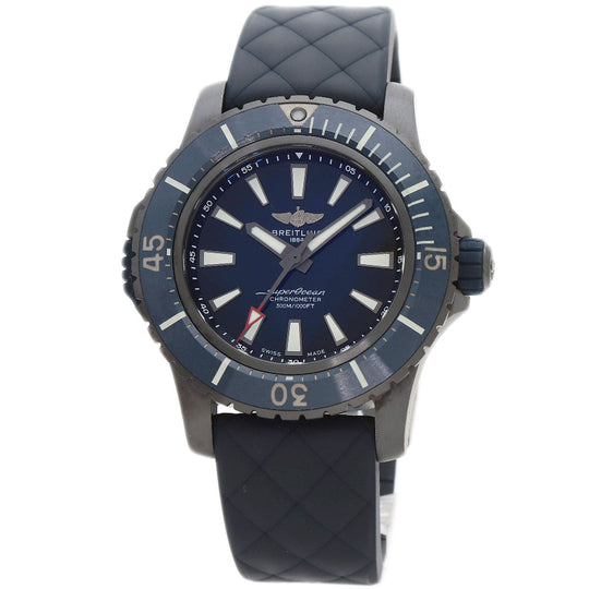 BREITLING Watches V17369 Titanium, Rubber Navy Super Ocean 48 mens Used Authentic