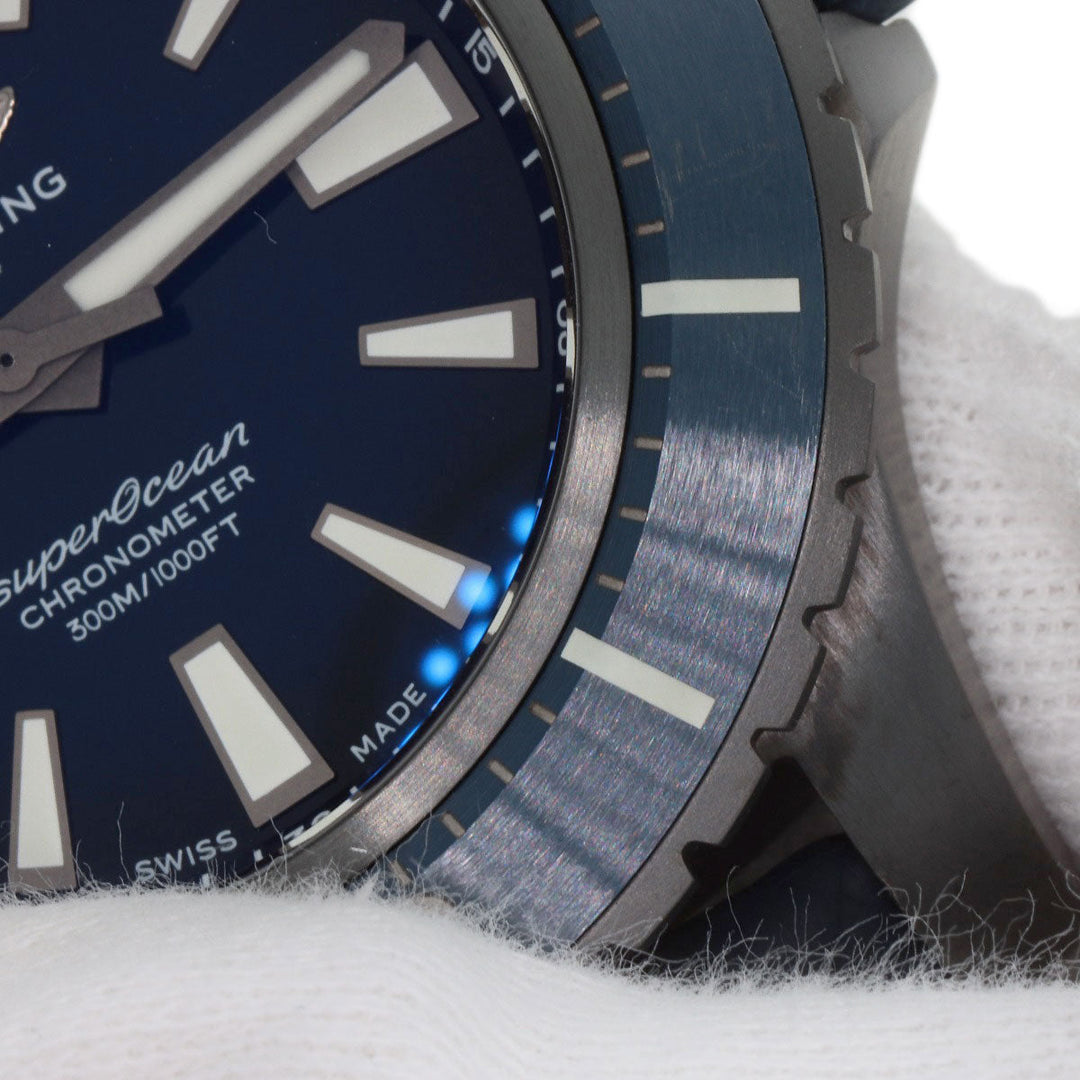 BREITLING Watches V17369 Titanium, Rubber Navy Super Ocean 48 mens Used Authentic