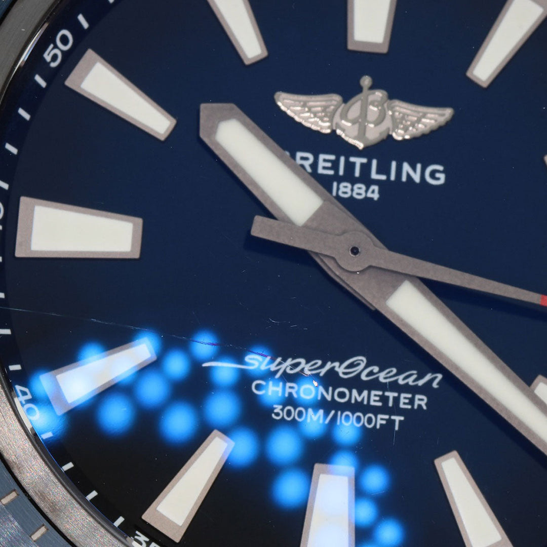 BREITLING Watches V17369 Titanium, Rubber Navy Super Ocean 48 mens Used Authentic