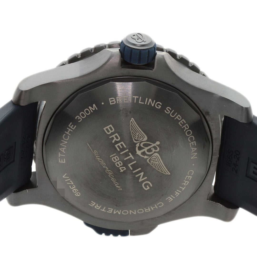 BREITLING Watches V17369 Titanium, Rubber Navy Super Ocean 48 mens Used Authentic