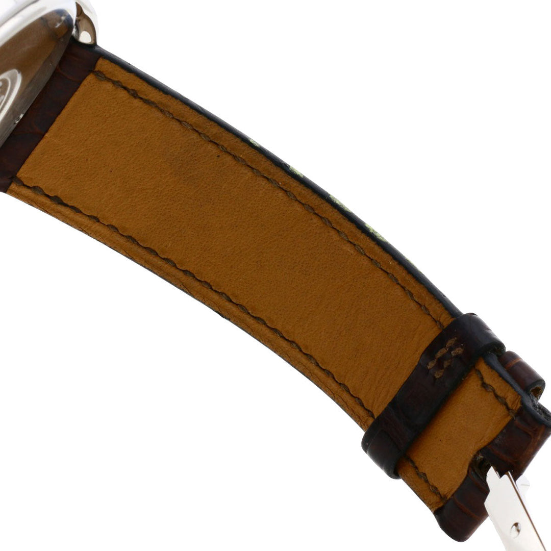 HERMES Watches Mechanical Automatic AR4.810 Stainless Steel, Leather Silver Arceau Brown dial mens Used Authentic