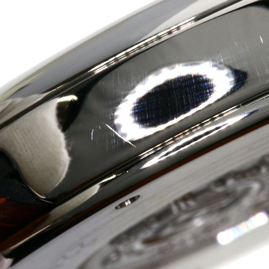 HERMES Watches Mechanical Automatic AR4.810 Stainless Steel, Leather Silver Arceau Brown dial mens Used Authentic