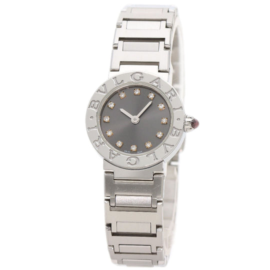 BVLGARI Watches Quartz BBL23C6SS/12 Stainless Steel Silver BVLGARI BVLGARI 12P Diamond Silver dial
