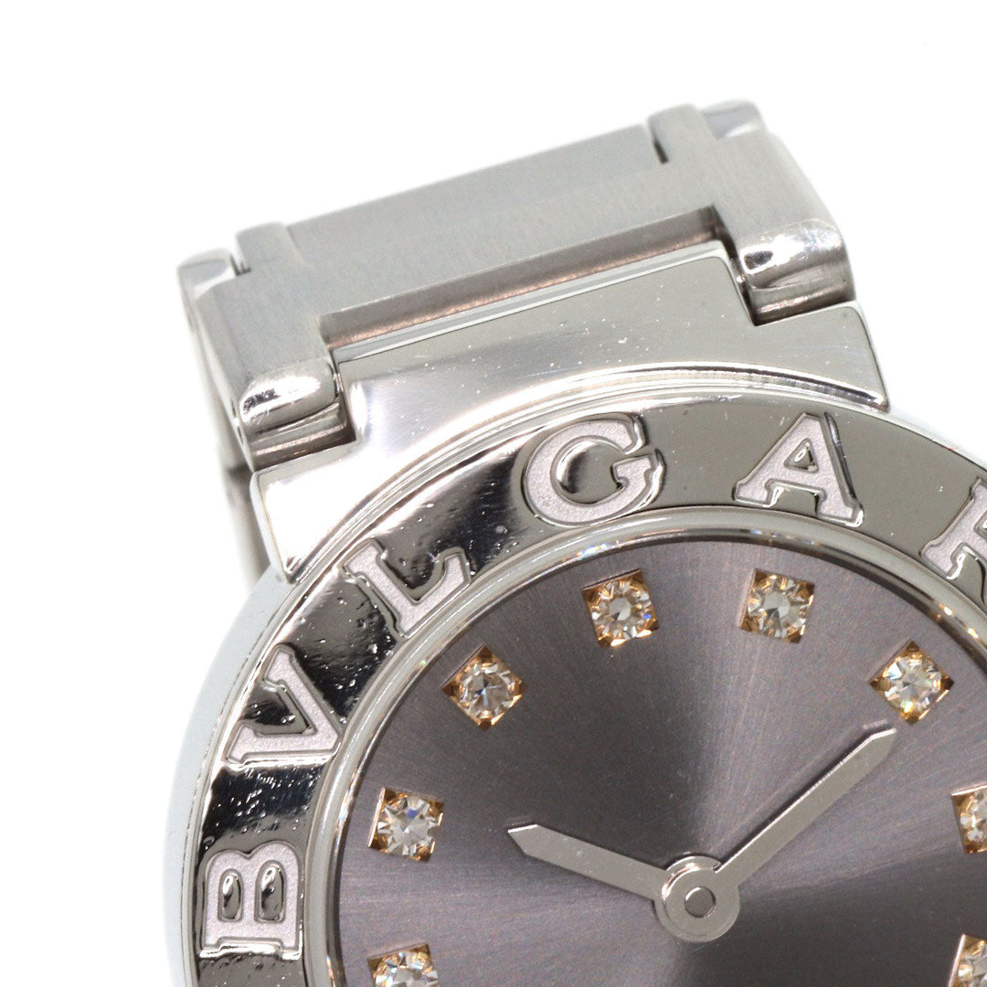 BVLGARI Watches Quartz BBL23C6SS/12 Stainless Steel Silver BVLGARI BVLGARI 12P Diamond Silver dial