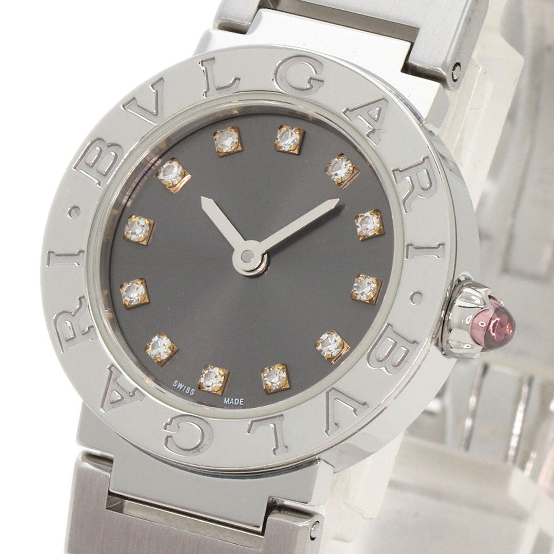 BVLGARI Watches Quartz BBL23C6SS/12 Stainless Steel Silver BVLGARI BVLGARI 12P Diamond Silver dial